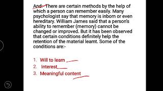 Unit 5 (A) Memory and Forgetting