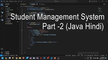 Student Management System Project PART 2 in Java