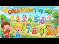 Counting Numbers (1 to 10) Kids Nursery Song |Poem |Rhymes #NurseryMaths #countingnumbers 