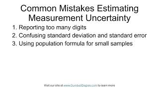 How do you find uncertainty from repeated measurements?