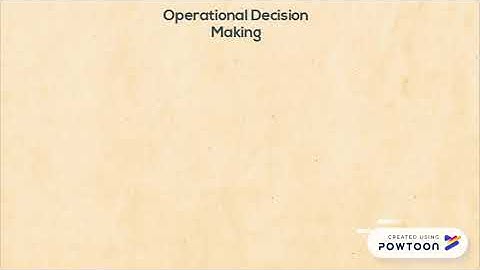 chapter 7: Decision Making  Tools and Techniques