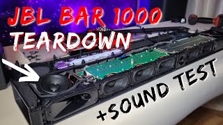 What's inside JBL BAR 1000 Soundbar - Full TEARDOWN + Sound test