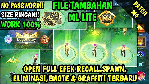 Data Open Full Efek Recall,Spawn,Eliminasi,Emote & Graffiti Terbaru Patch M4 | Data Tambahan ml lite