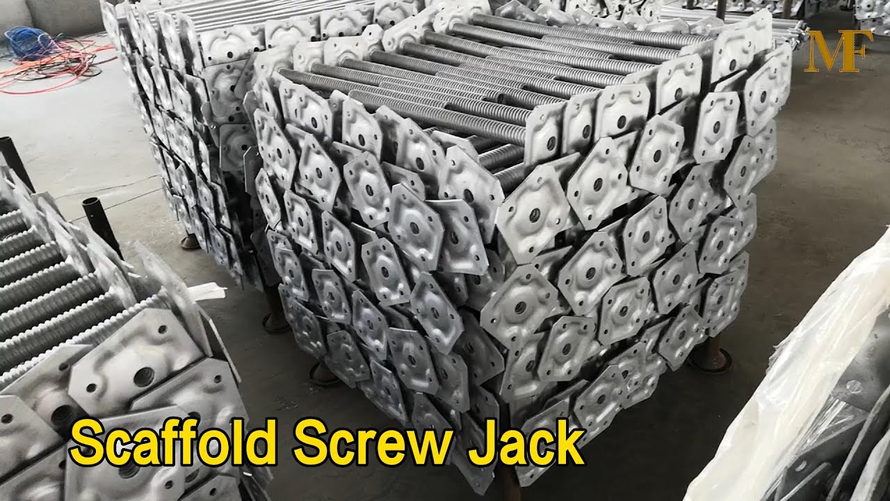 Hollow Scaffold Screw Jack 43mm Dia Hot Dip Galvanized Seamless