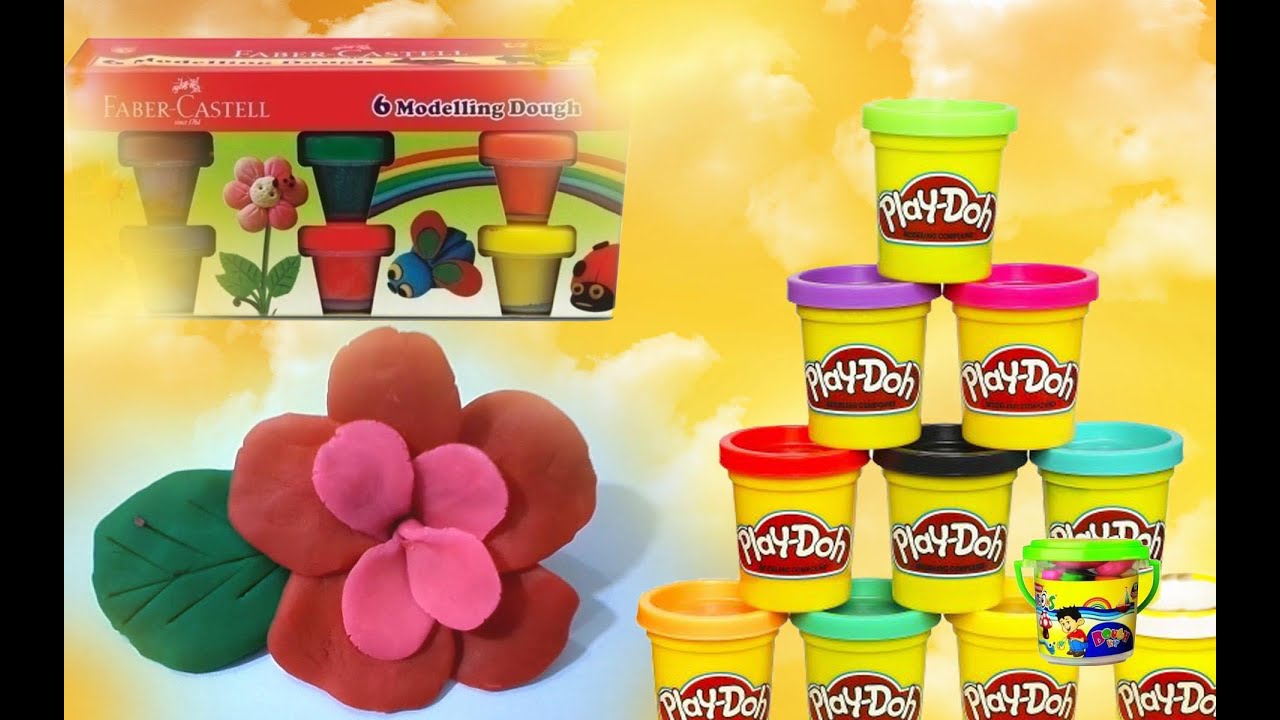 Most Beautiful Flower Making With Play Doh Fun & Creative For Children Play Dough FLOWER