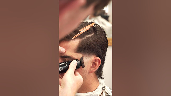 MODERN MULLET ON THICK STRAIGHT HAIR #barber #hairstyle #haircut #barbertutorial