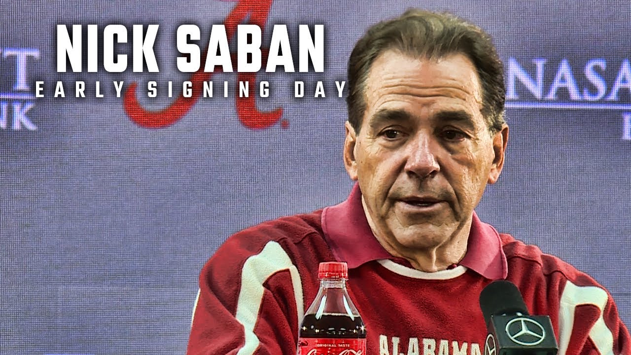 Nick Saban reviews Alabama's 2020 signing class - YouTube