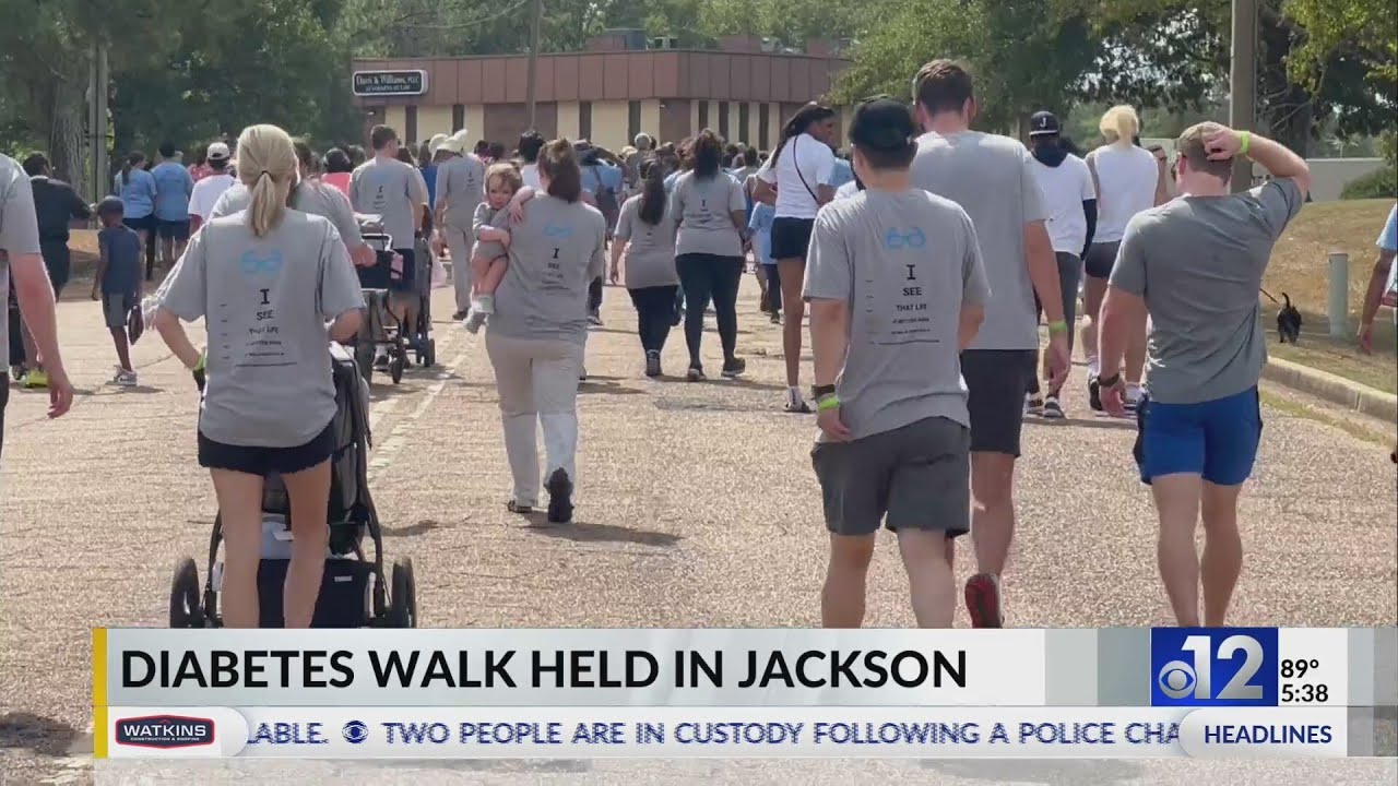 Diabetes walk held in Jackson YouTube