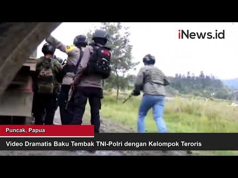 Video Dramatis Baku Tembak TNI-Polri dengan Kelompok Teroris di Papua