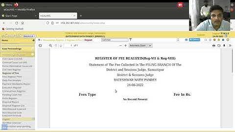 Daily proceeding Reports generation in CIS
