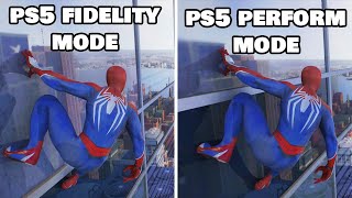 Spiderman 2 PS5 - Fidelity v/s Performance Mode - Graphics Comparison & FPS Tests