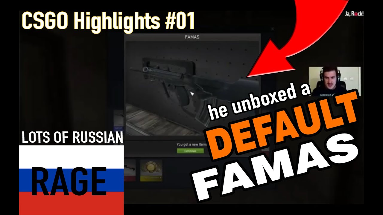 he unboxed a DEFAULT FAMAS │lots of RUSSIAN & Tense1983 RAGE │knife ...
