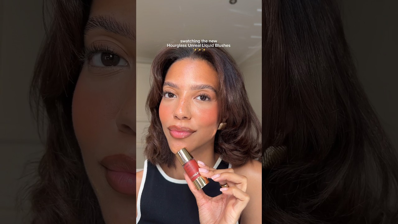 Hourglass unreal liquid blushes on medium skin tone😍 