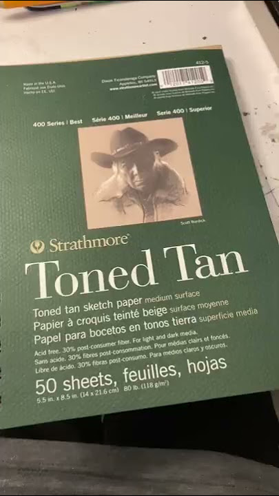 Strathmore Toned Tan Sketchbook Unboxing Review 