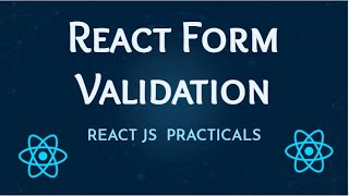 React Form Validation | Validate React Forms | Example of react form validation by disabling button