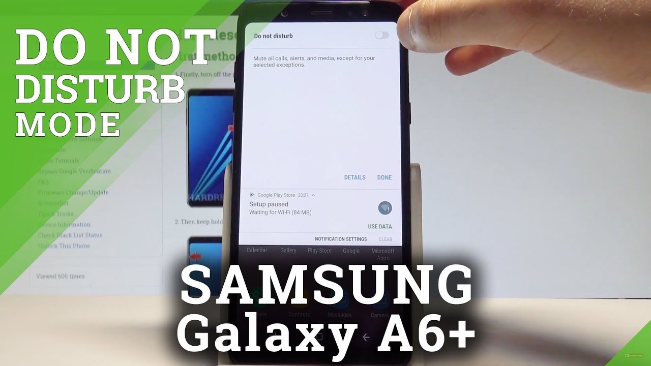 How to Allow Do Not Disturb Mode on SAMSUNG Galaxy A6+ Silent Mode