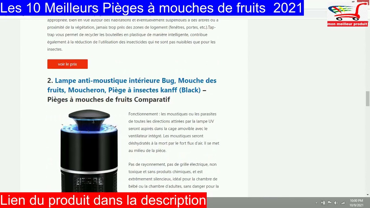 Les 10 Meilleurs Pieges A Mouches De Fruits 21 Youtube