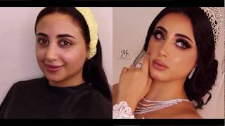 Bride makeup tutorial , Using orange colors Bride makeup tutorial , Using orange colors
