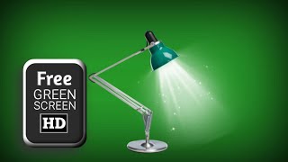 Table lamp green screen | green screen desk lamp effects | green screen light animation