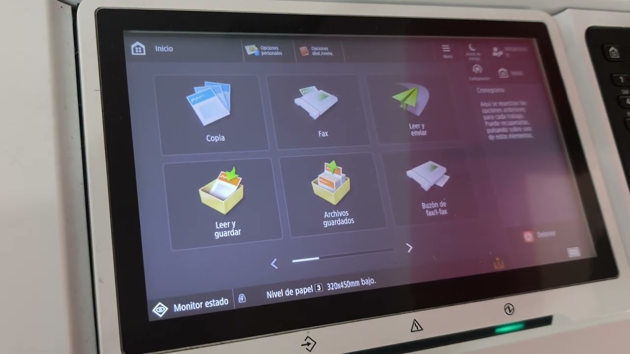 Configurando la imageRUNNER ADVANCE DX C7780 para que las impresiones salgan cara arriba 