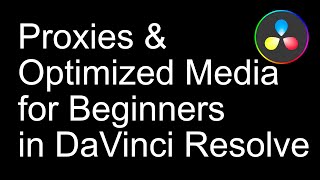 Proxy and Optimized Media File Types for Beginners in DaVinci Resolve What is the Difference Between