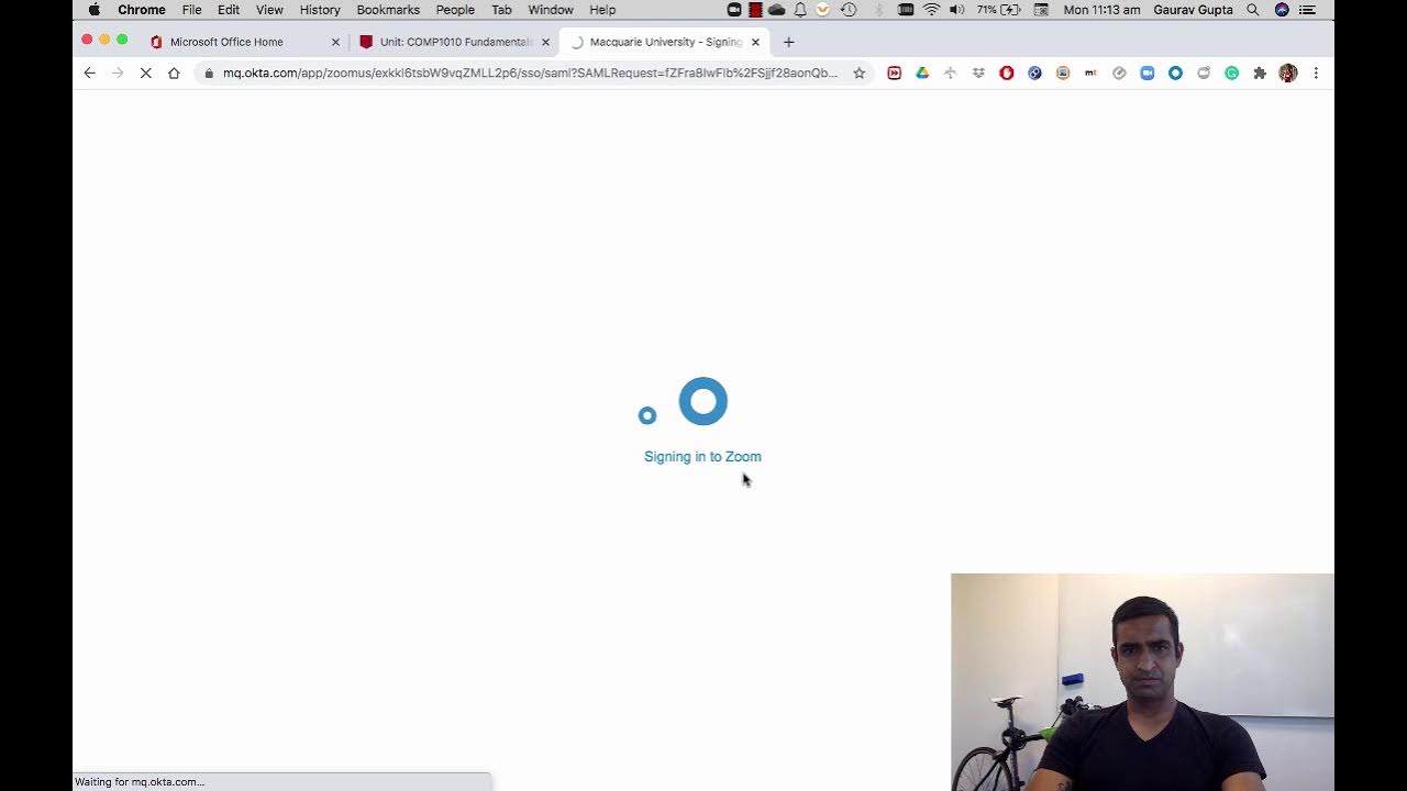 Zoom Login Using Macquarie SSO YouTube