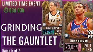 GRINDING THE GAUNTLET  FOR PINK DIAMOND DENNIS RODMAN IN NBA 2K MOBILE