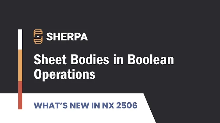 What's New in NX 2506 - Sheet Bodies in Boolean Operations