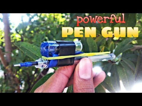 How To Make Powerful Pen Gun....simple.