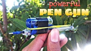 how to make powerful pen gun....simple.