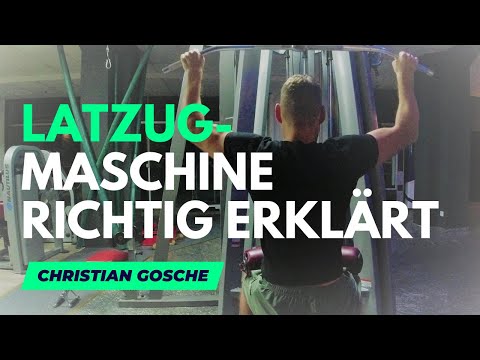 Latzug-Maschine richtig erklärt (Technik Tutorial mit Ausführung)  Häufige Fehler