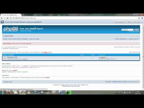 Installing phpBB on an Ubuntu 10.10 LAMP Server