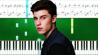 Shawn Mendes  - Piece Of You (Piano Tutorial With Sheets | Piano Instrumental | Piano Karaoke) Resimi