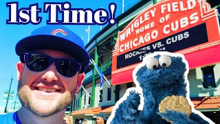 1st Time at WRIGLEY FIELD w/ Cookie Monster Leading TAKE ME OUT TO THE BALLGAME!