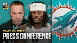 Dolphins' HC Jeff Hafley, QB Malik Willis & more on loss to Vikings