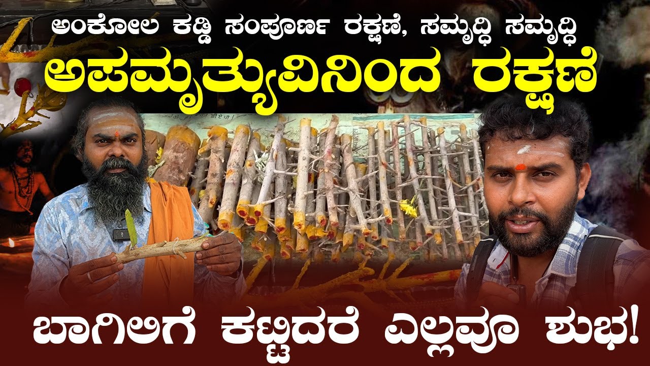 ದುಷ್ಟ ಶಕ್ತಿಗಳ ನಾಶಕ್ಕೆ ಈ ಒಂದು ಕಡ್ಡಿ ಸಾಕು! ಸಮೃದ್ಧಿಯ ರಹಸ್ಯ | ಶಕ್ತಿಶಾಲಿ ಅಂಕೋಲೆ ಕಡ್ಡಿ  | ANKOLE Kaddi