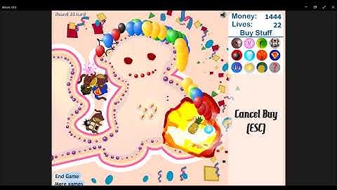 One Tower Limit Without Tower Upgrades (Track 5, Hard, Bloons Tower Defense 3 Challenge)