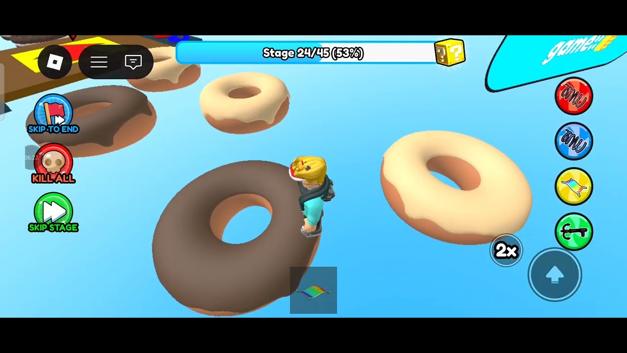 My first video of Roblox (chocolate obby) Game