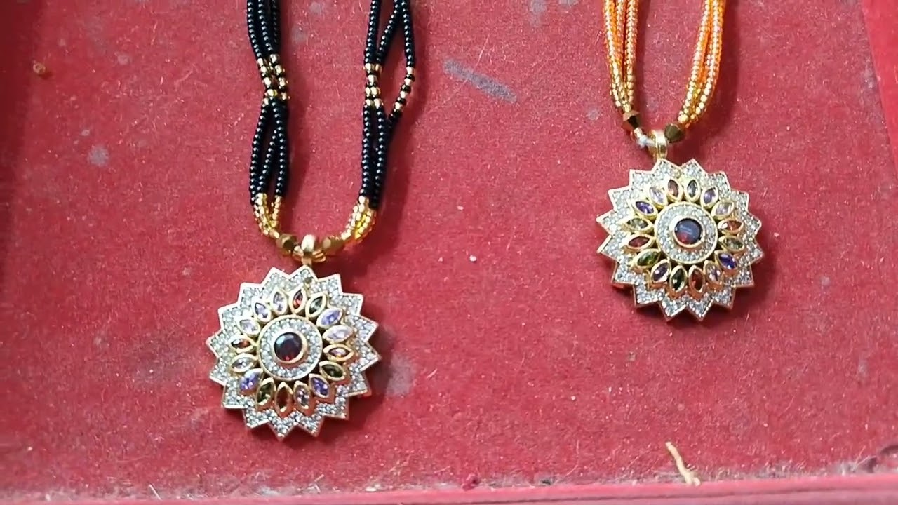 gold mangalsutra pendant design 