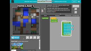 Hour of Code Minecraft Hero’s Journey Level 8 Walkthrough