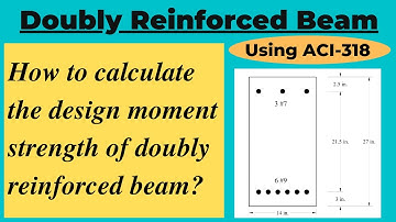 Design Moment Strength of Doubly Reinforced Concrete Beam using ACI 318