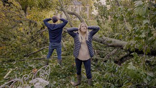 Our Chateau got hit by storm 'Aurore'. And it's bad.