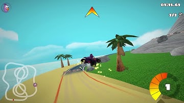 SuperTuxKart 1.0 - Volcan Island Reverse 1:55.287