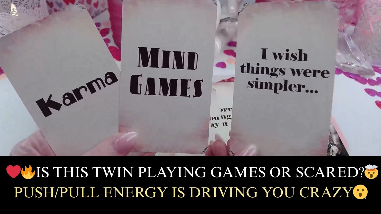 ❤️‍🔥IS THIS TWIN PLAYING GAMES OR SCARED?🤯PUSH/PULL ENERGY IS DRIVING YOU CRAZY😮TWIN FLAME LOVE 💖✨