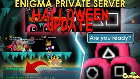 SQUID GAME HALLOWEEN UPDATE IN ENIGMA PRIVATE SERVER| GROWTOPIA