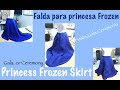 FALDA PARA EL VESTIDO DE FROZEN MODIFICACIÓN A LAS PLANTILLAS DE FALDA PARA NIÑA