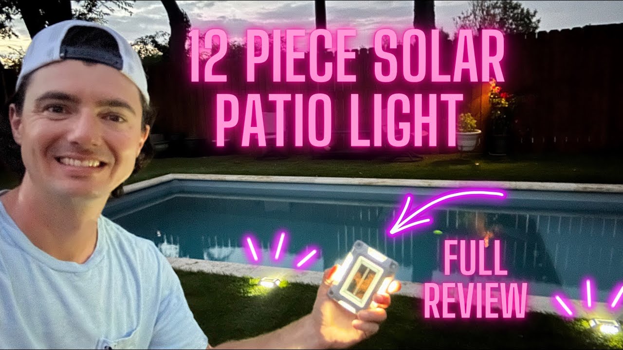 12 Pack Solar Patio Lights FULL REVIEW!! YouTube