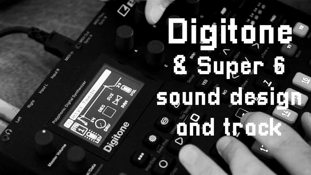 Sound design and a short track // Elektron Digitone and UDO Super 6 ...