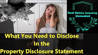 What You Need to Know About Filling Out Property Disclosures by Real Estate Investing Unmasked 70 views 2 years ago 5 minutes, 15 seconds