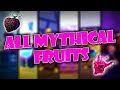 All mythical fruits showcase  fruit battlegrounds roblox